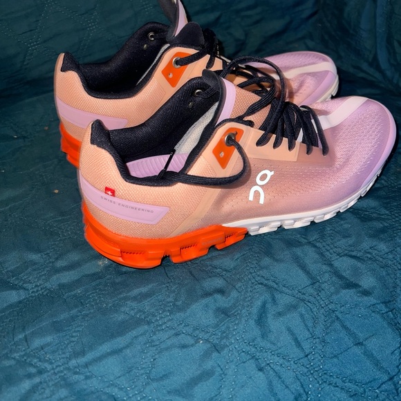 On Running Shoes - On Running Women's Peach and Orange Athletic Shoes